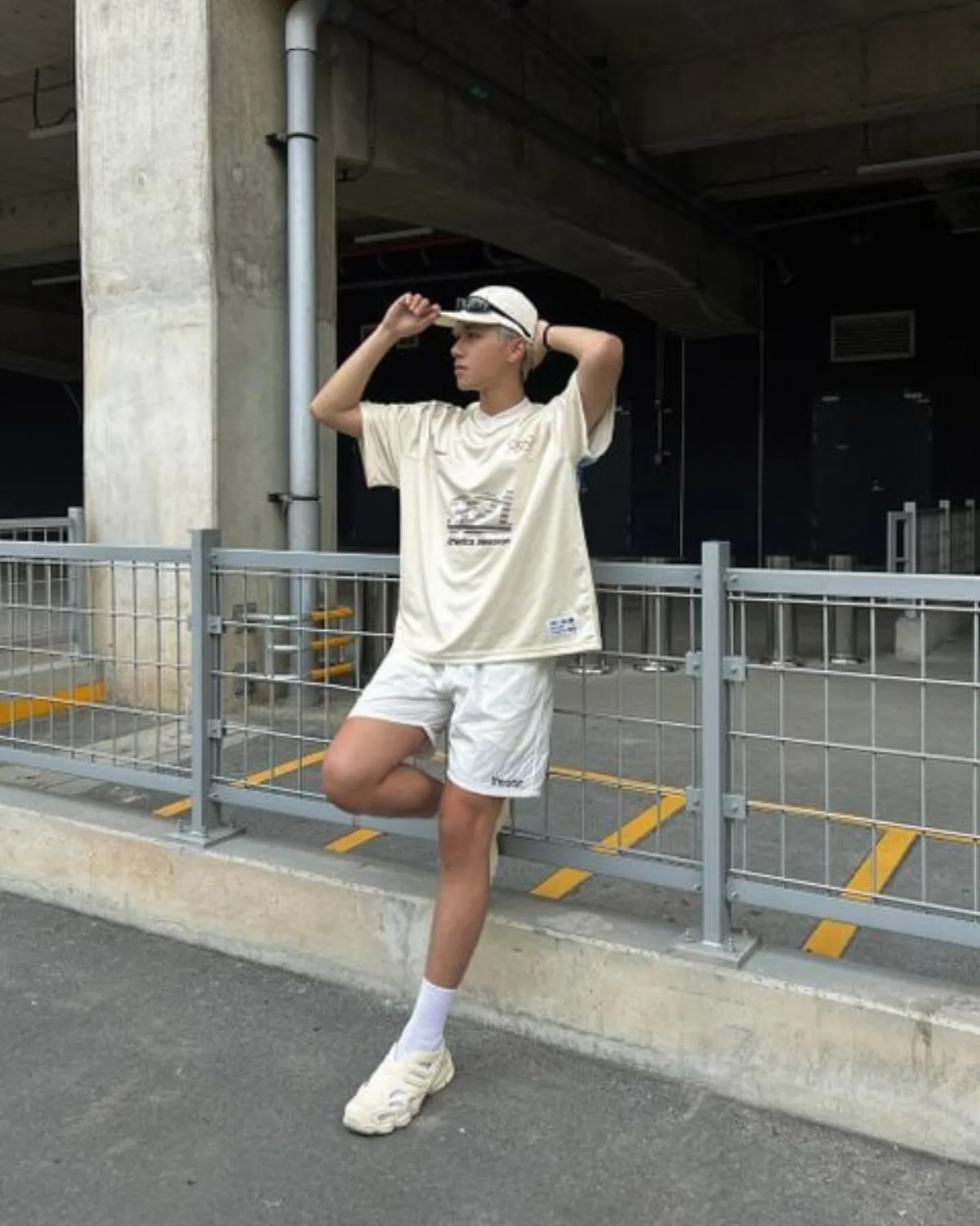 Quần Short Nam Nữ The ORBIT - OB Nylon Black/White - Quần short 2 lớp - Local Brand Chính Hãng