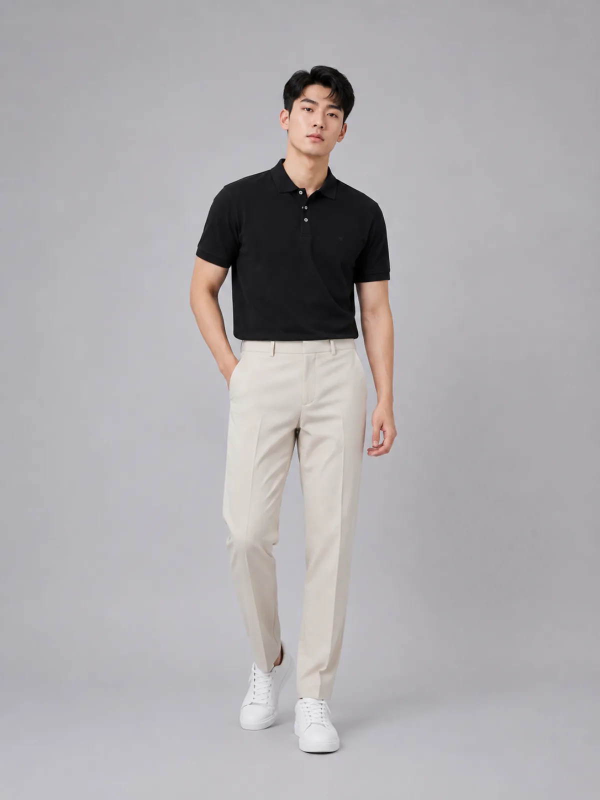 Áo Polo Nam ICONDENIM Trơn ICONDENIM, vải thun cá sấu, thấm hút mồ hôi, chống nhăn, form regular PLID0144