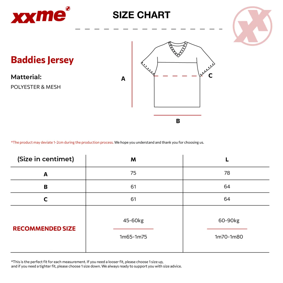 Áo Thun XXME Baddies Jersey - Màu Đen