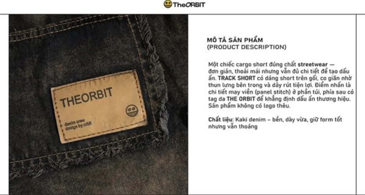 Quần Short Nam Nữ The ORBIT - Black Brown Wash Track Shorts - Local Brand Chính Hãng