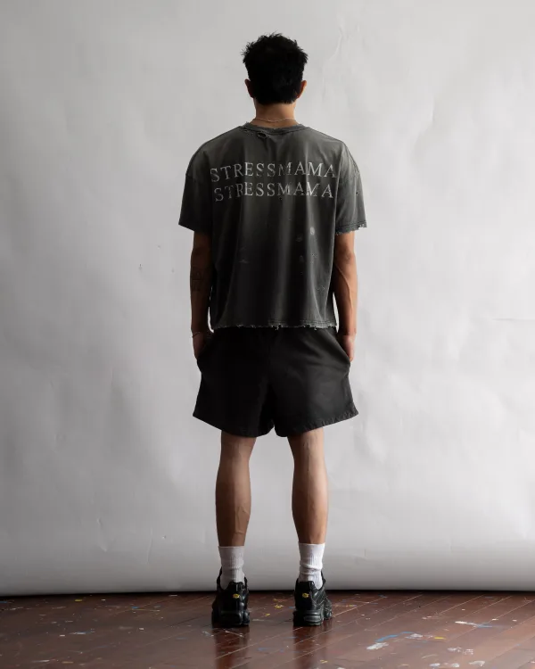 SSMA RUST DISTRESS T-SHIRT - BLACK