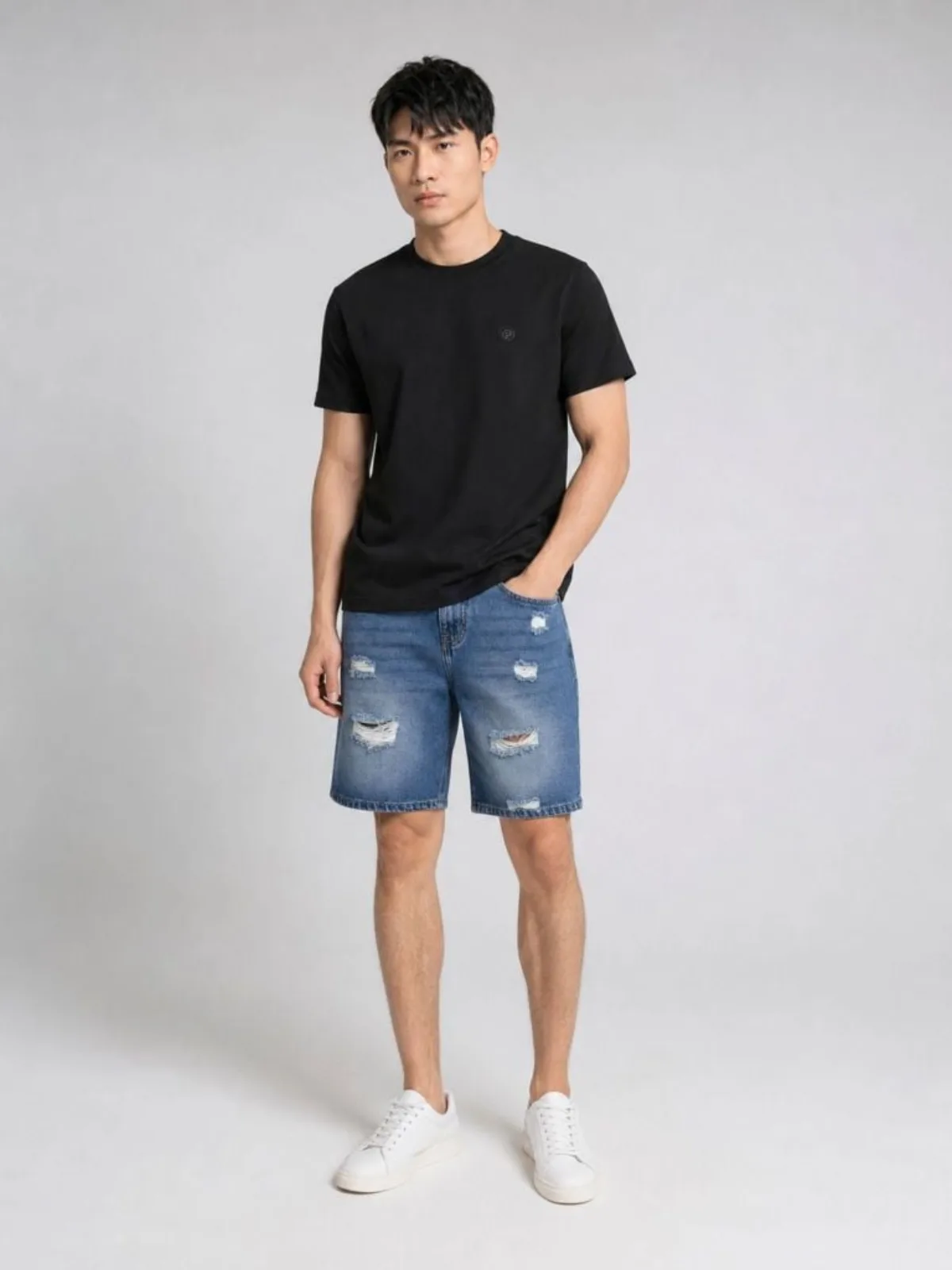 Quần Short Nam ICONDENIM Orgnls Raw Edge Shorts Form Loose QSID0262