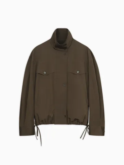 Paloma Windbreaker Jacket in Taffeta