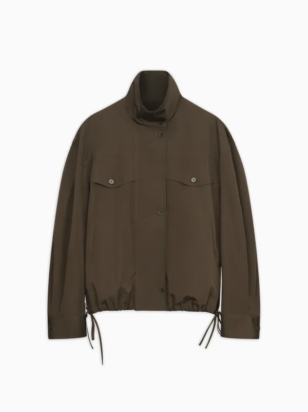 Paloma Windbreaker Jacket in Taffeta