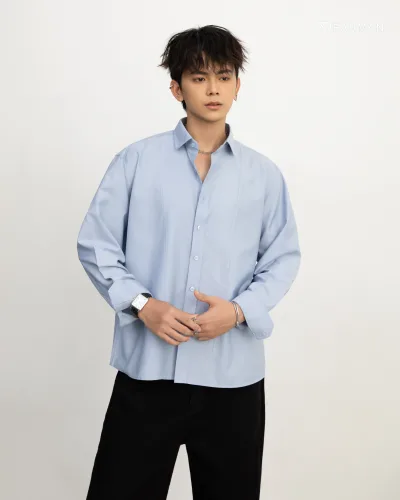 ROBBY SHIRT- BLUE GREY