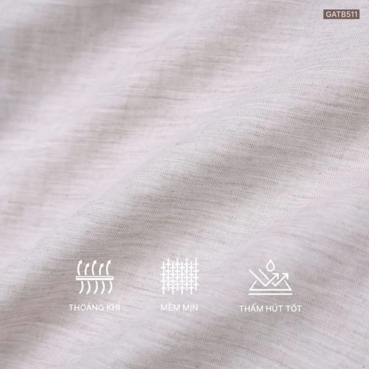 Sơ mi dài tay GRANDAD SHIRT TORANO trơn premium thêu logo ở thép tay mềm mại, thoáng khí GATB511