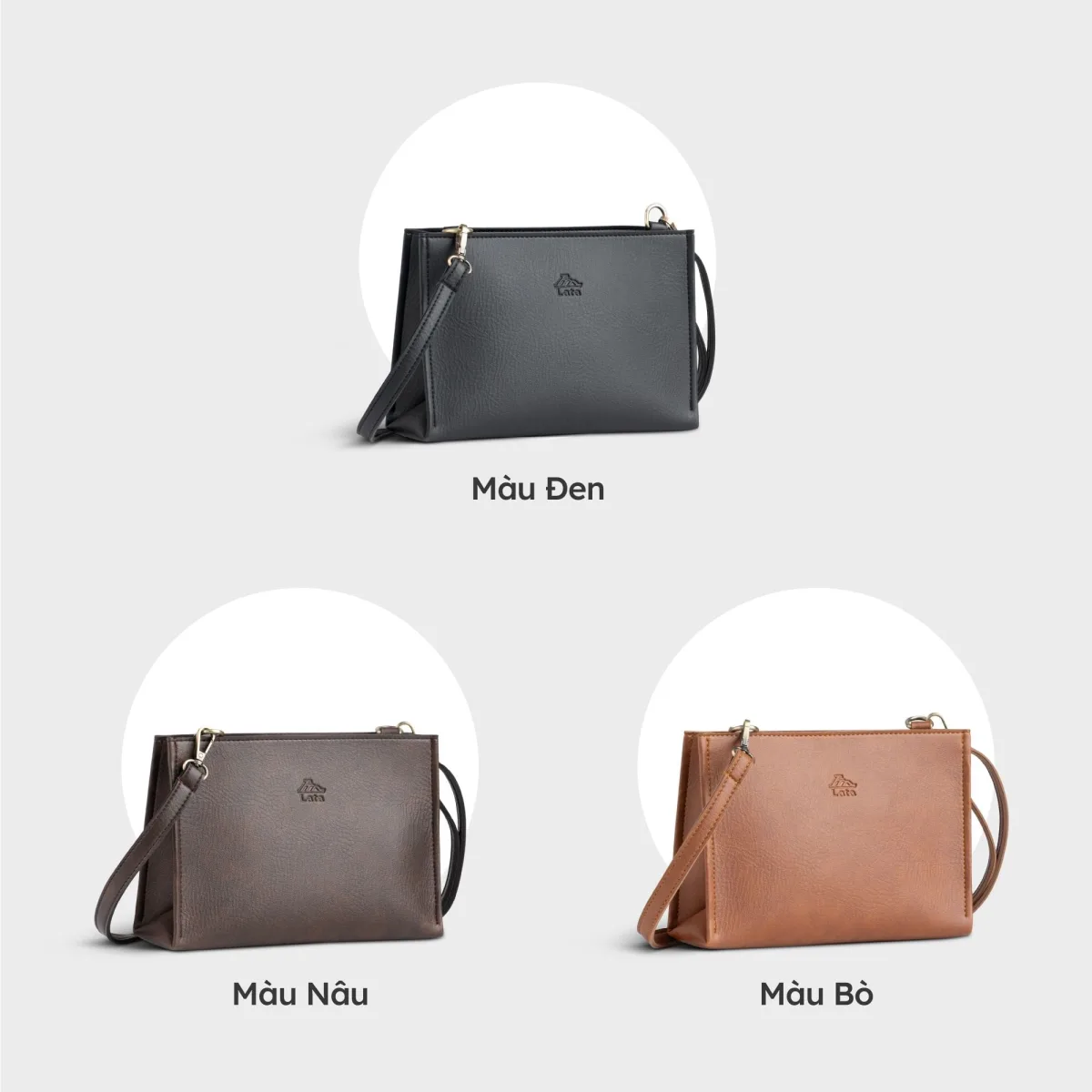 Túi Lata (Thời trang nữ cỡ trung - Túi đeo chéo da HN127)