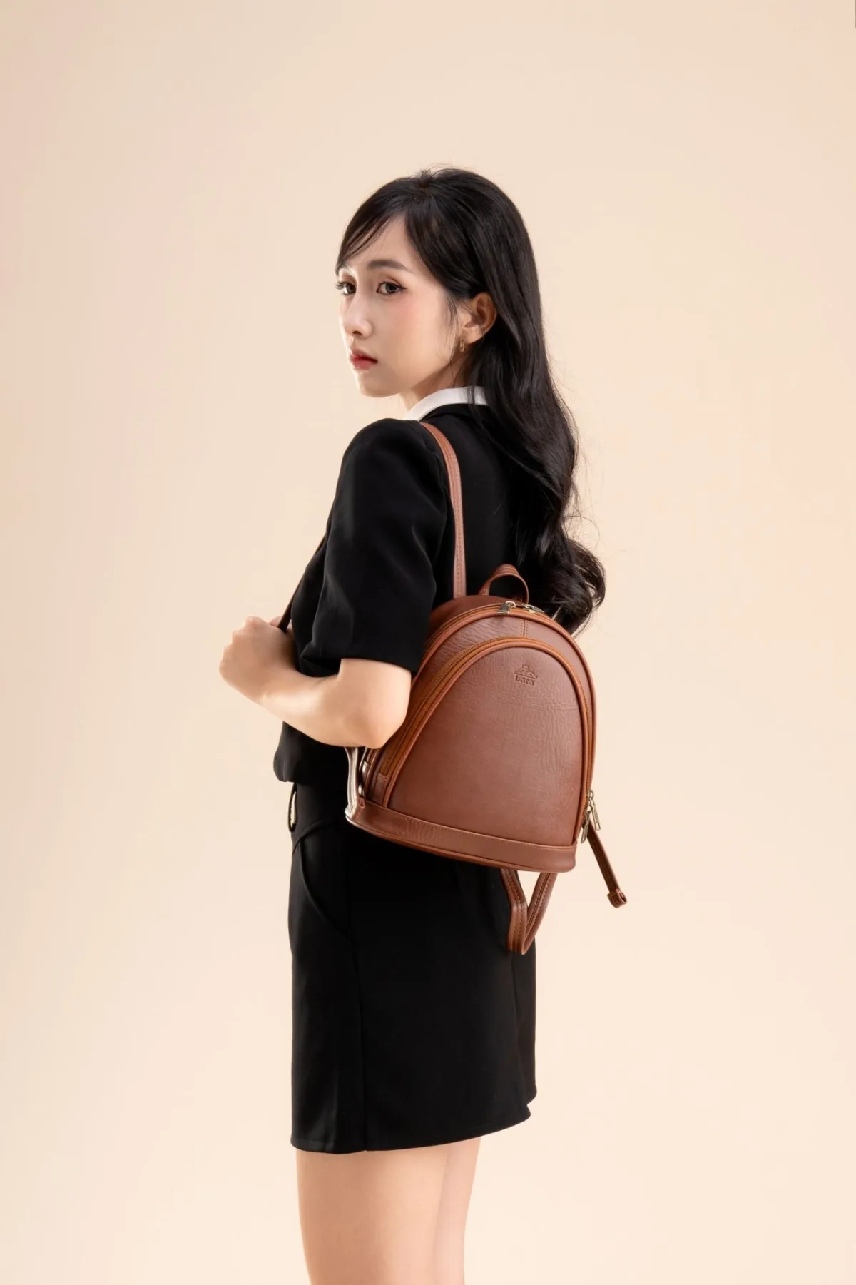 Balo Lata (Thời trang nữ tiện lợi cỡ trung - Balo da BAL78)