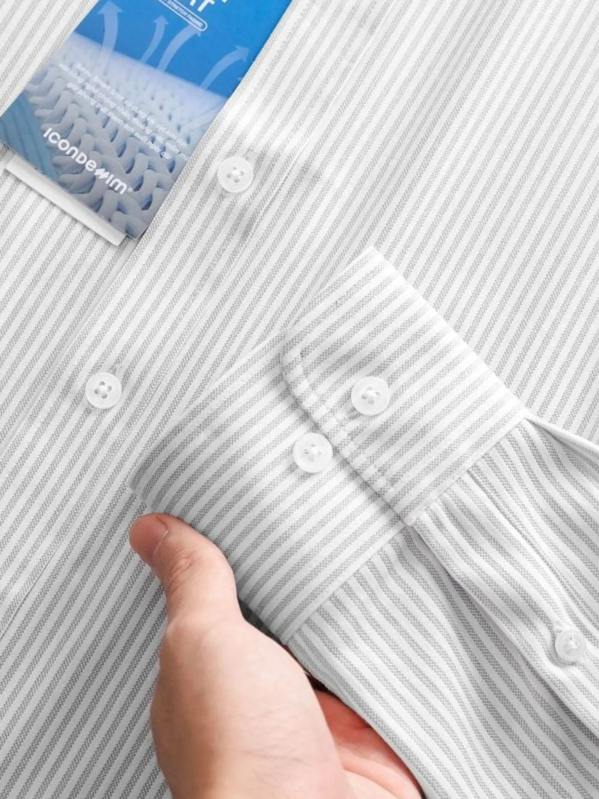 Áo Sơ Mi Nam Tay Dài ICONDENIM Warp Knit Form Slim SMID0351