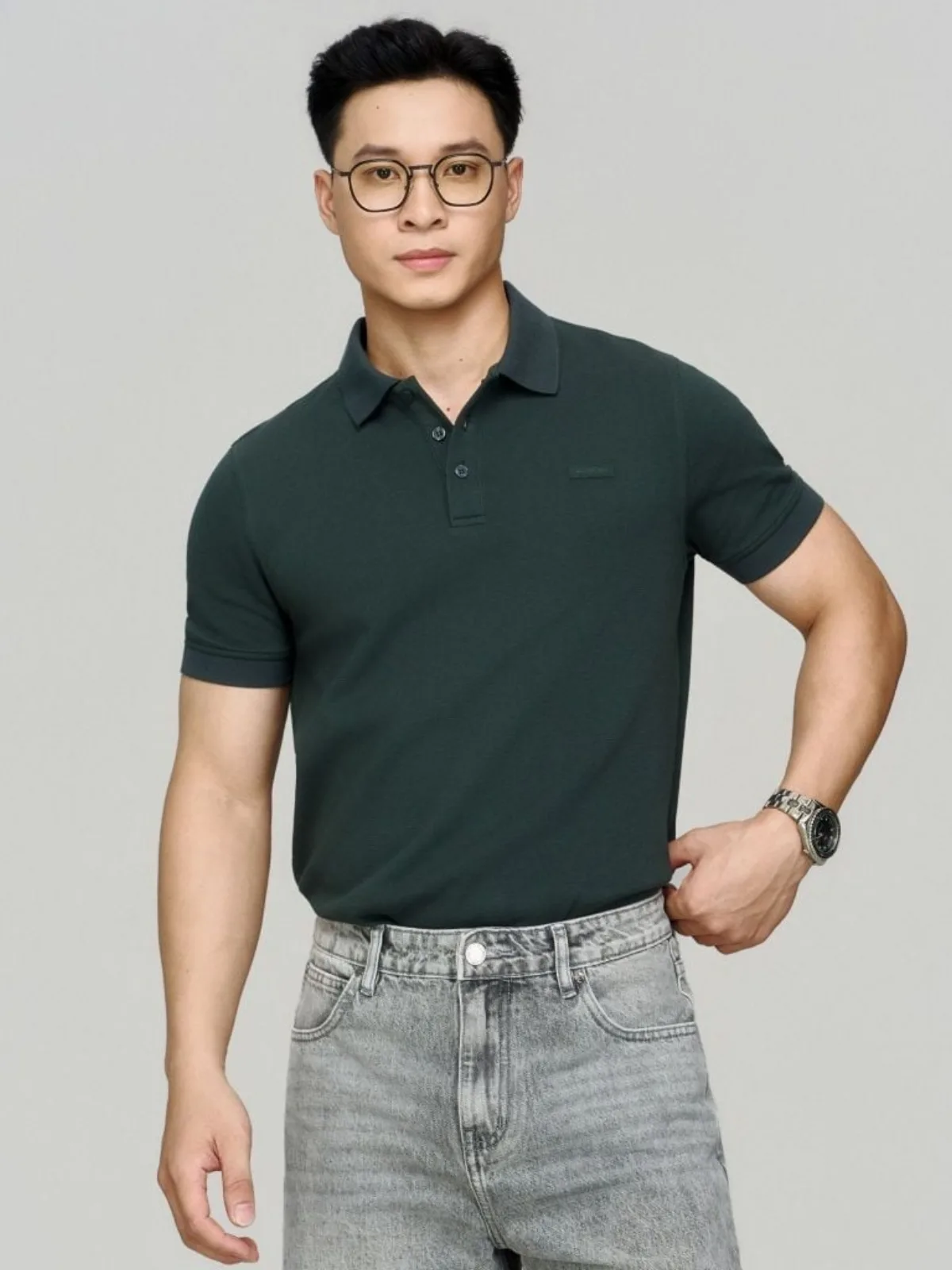 Áo Polo Nam ICONDENIM Double Face CVC Essence Form Regular PLID0275
