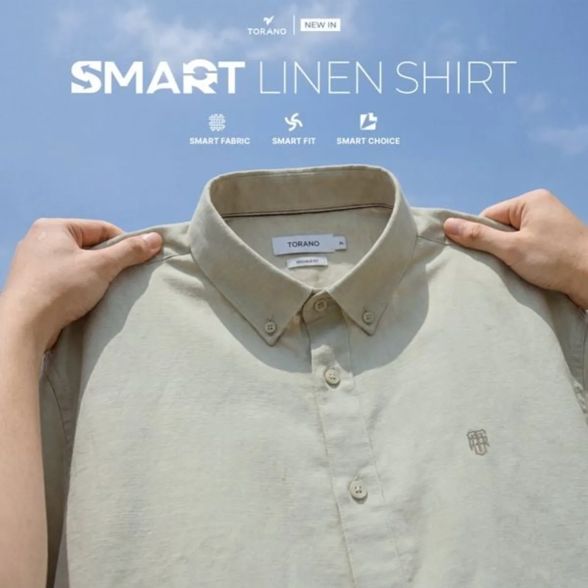 Sơ mi dài tay SMART LINEN SHIRT TORANO trơn premium mềm mại, thoáng khí HATB301