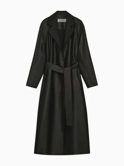 Phil Coat in Lacquer Silk