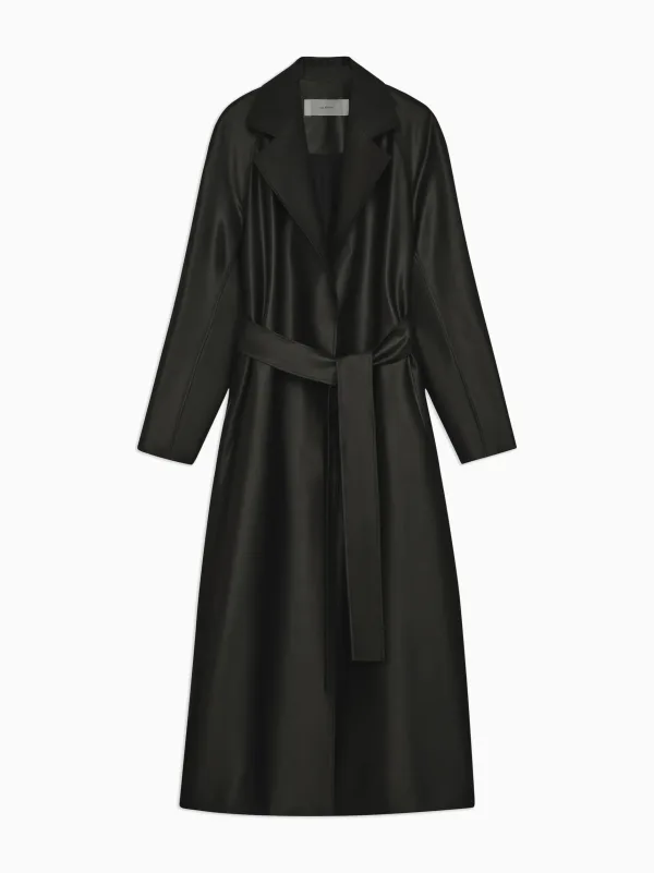 Phil Coat in Lacquer Silk