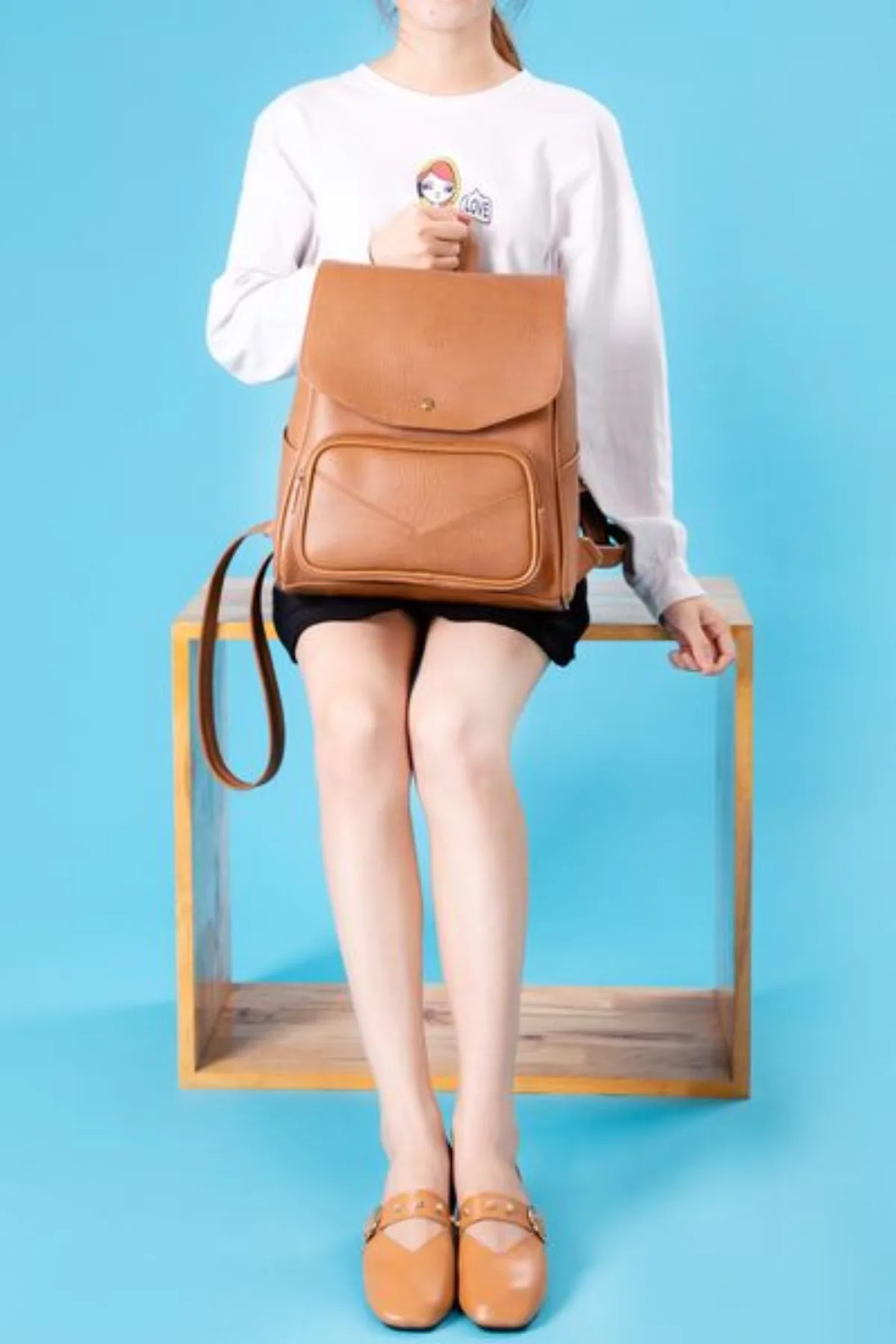 Balo Lata (Thời trang nữ tiện lợi cỡ lớn - Balo da BAL37)
