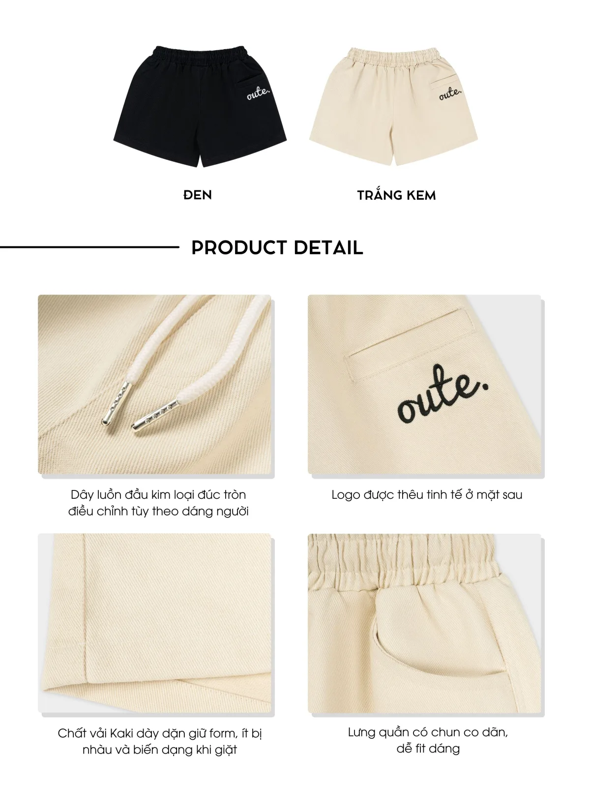 Quần Short Kaki Outerity Essential Unisex Local Brand / Dreamer Collection