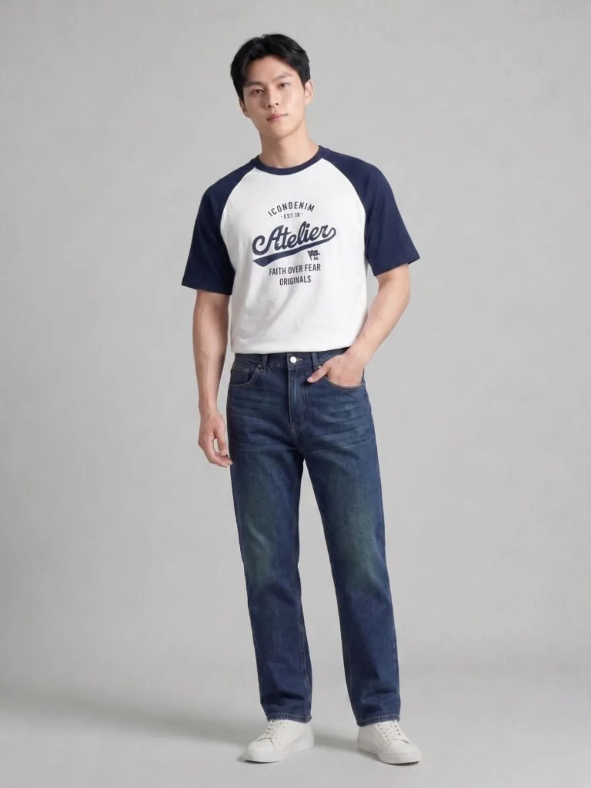 Áo Thun Nam ICONDENIM  Atelier Form Regular ATID0725