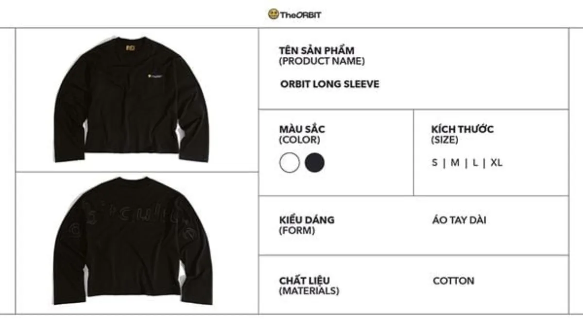 Áo Dài Tay Nam Nữ ORBIT LONG SLEEVE - Local Brand Chính Hãng