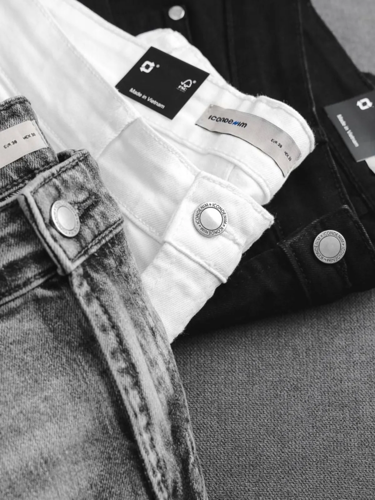 Quần Short Jean Nam ICONDENIM, Denim Co Dãn Classic Form Regular QSID0164