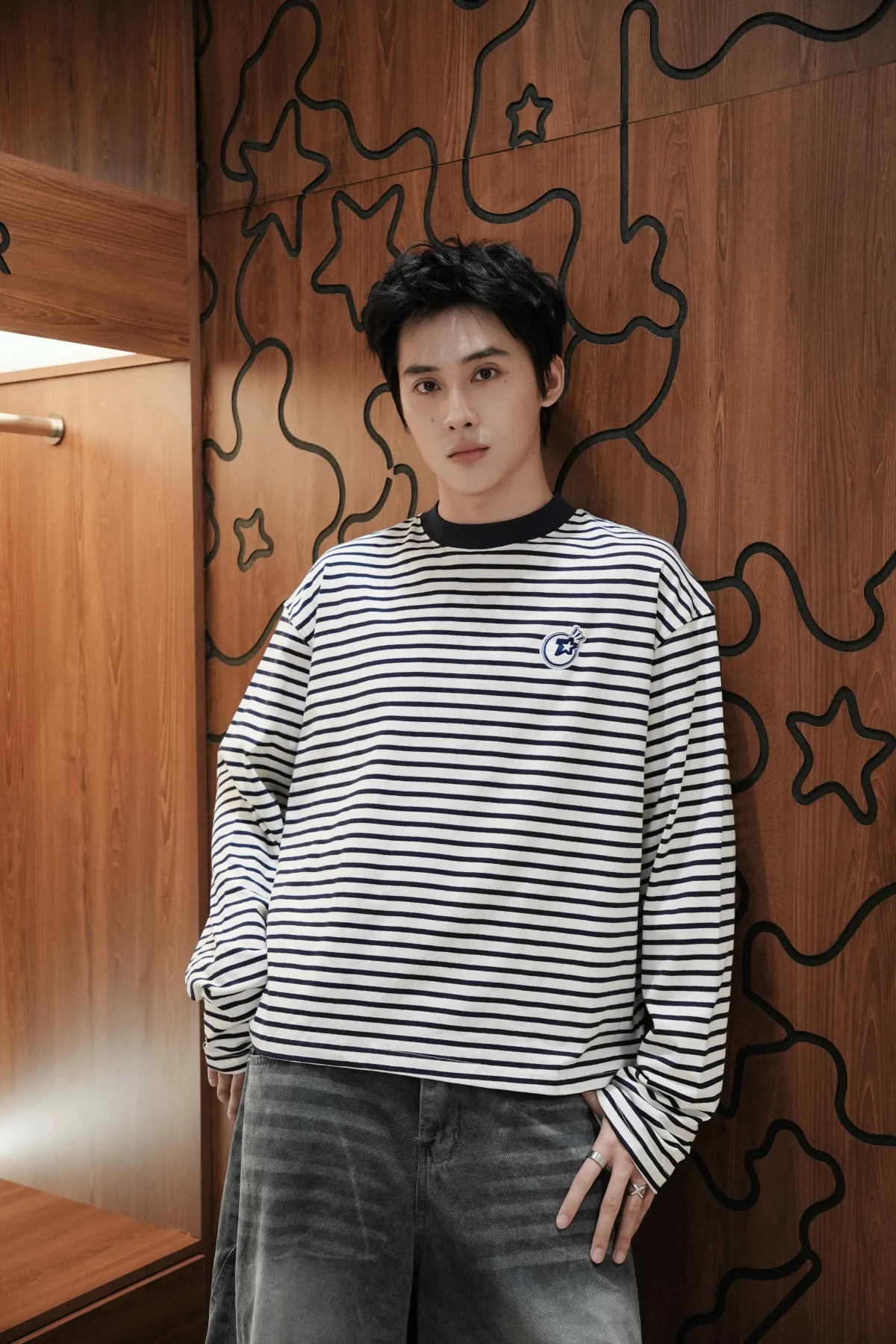 Áo Thun Teelab Alter Striped Basic Oversized Cotton Tee TS402