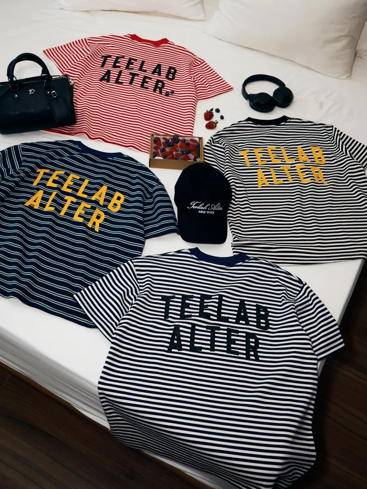 Áo Thun Teelab Alter Striped Semi-Boxy Cotton Tee TS328