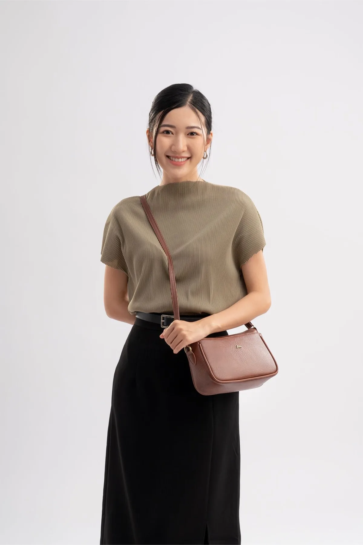 Túi Lata (Thời trang nữ đi chơi dáng ngang - Túi đeo chéo da HN116)