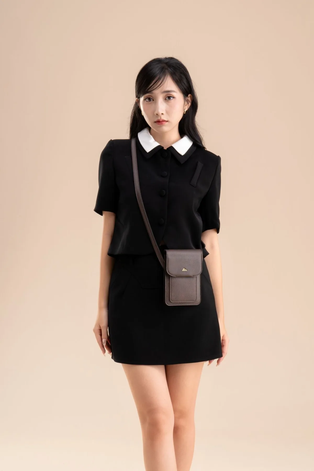 Túi Lata (Thời trang nữ đựng điện thoại - Túi đeo chéo da HN130)