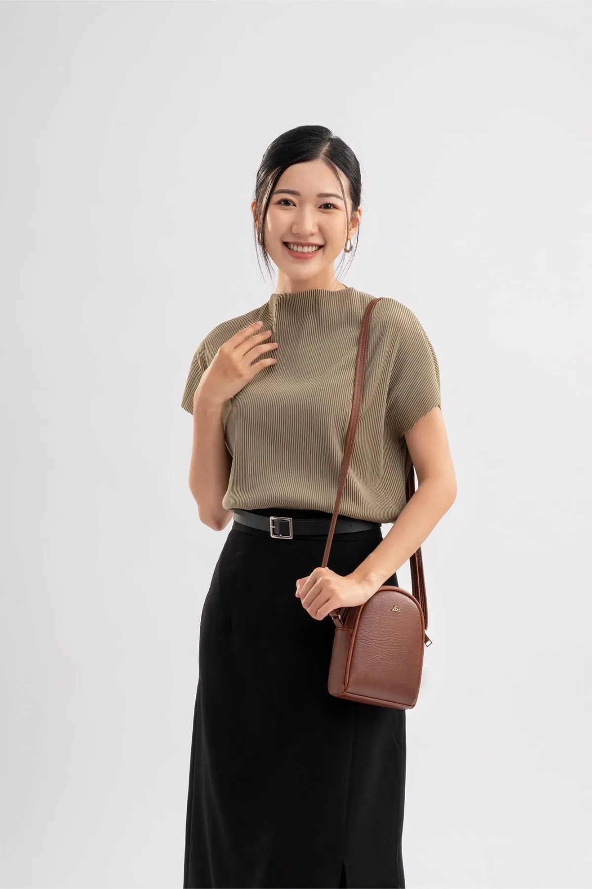 Túi Lata (Thời trang nữ đựng điện thoại mini - Túi đeo chéo da HN115)
