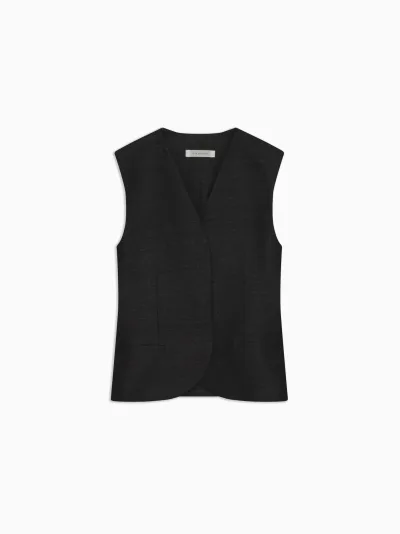 Luka Tulip Vest in Slub Silk