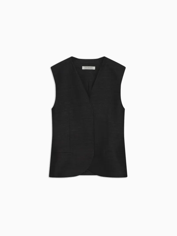 Luka Tulip Vest in Slub Silk