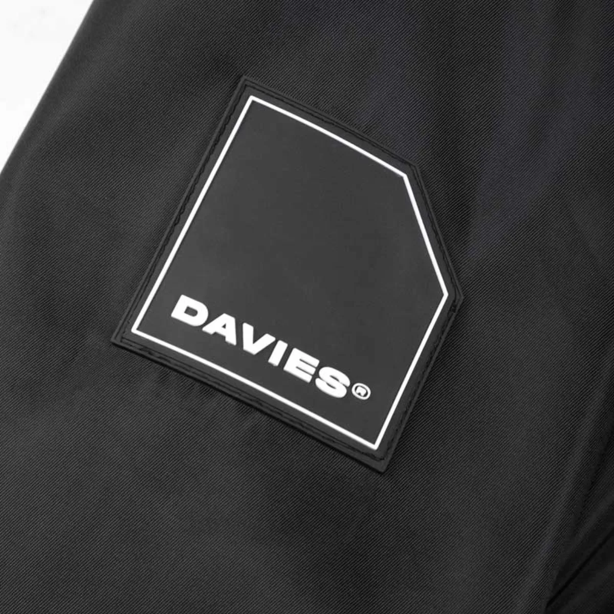 Áo khoác bomber nữ nam màu đen DAVIES local brand cổ bẻ form rộng chất da lộn, dù protex 2 lớp Coor Bomber Jacket