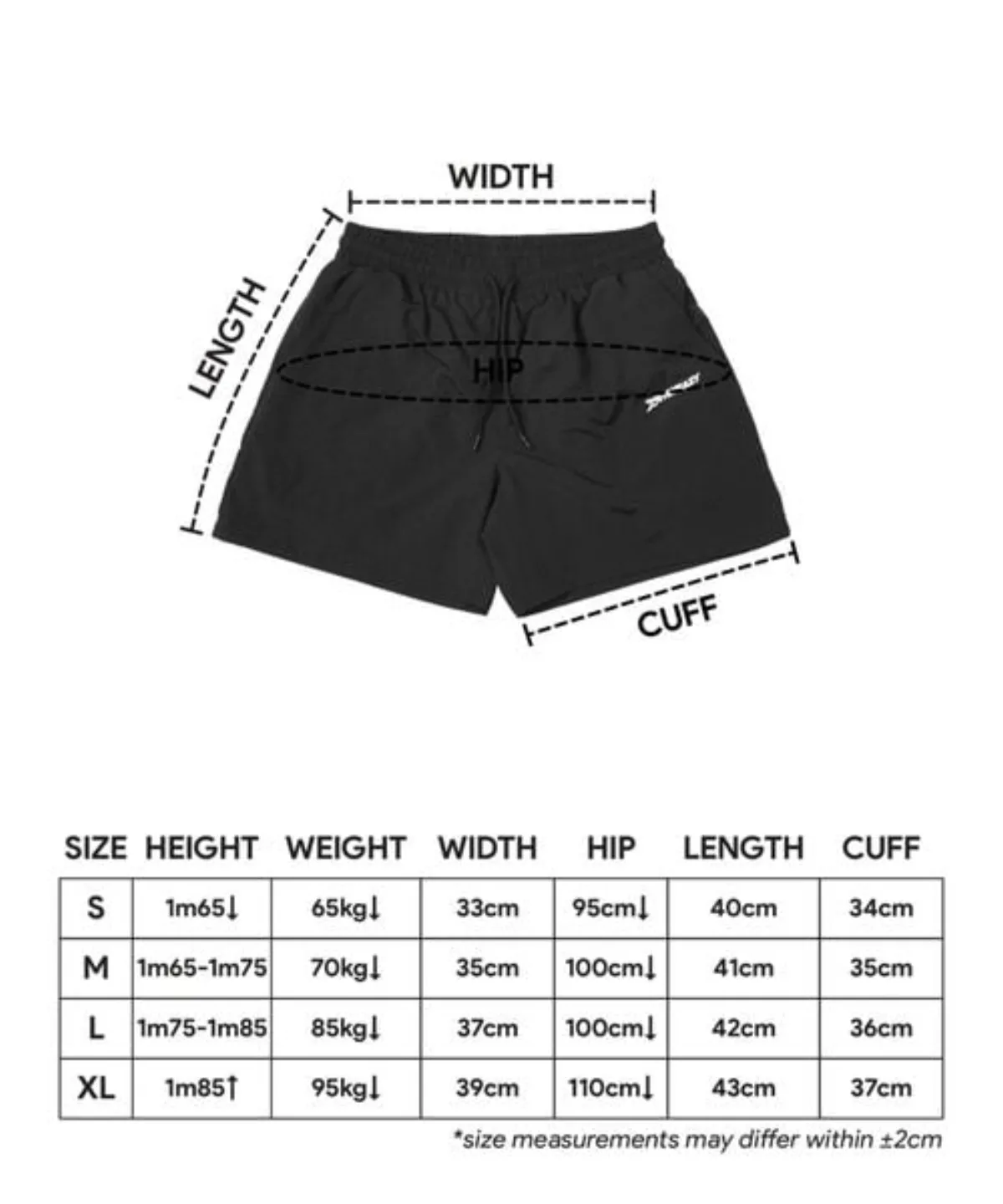 QUẦN SWE SPORT SHORTS - BLACK