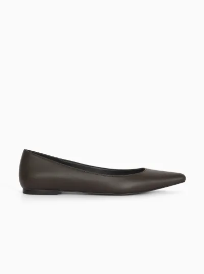 Phil Ballet Flat Shoes in Sheep Nappa Leather