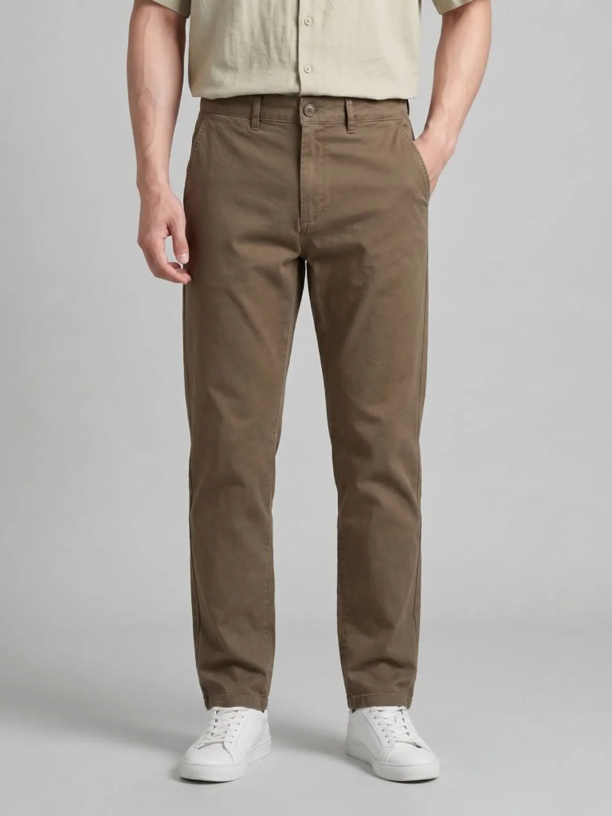 Quần Kaki Nam ICONDENIM Simple Form Slim Straight QKID0068