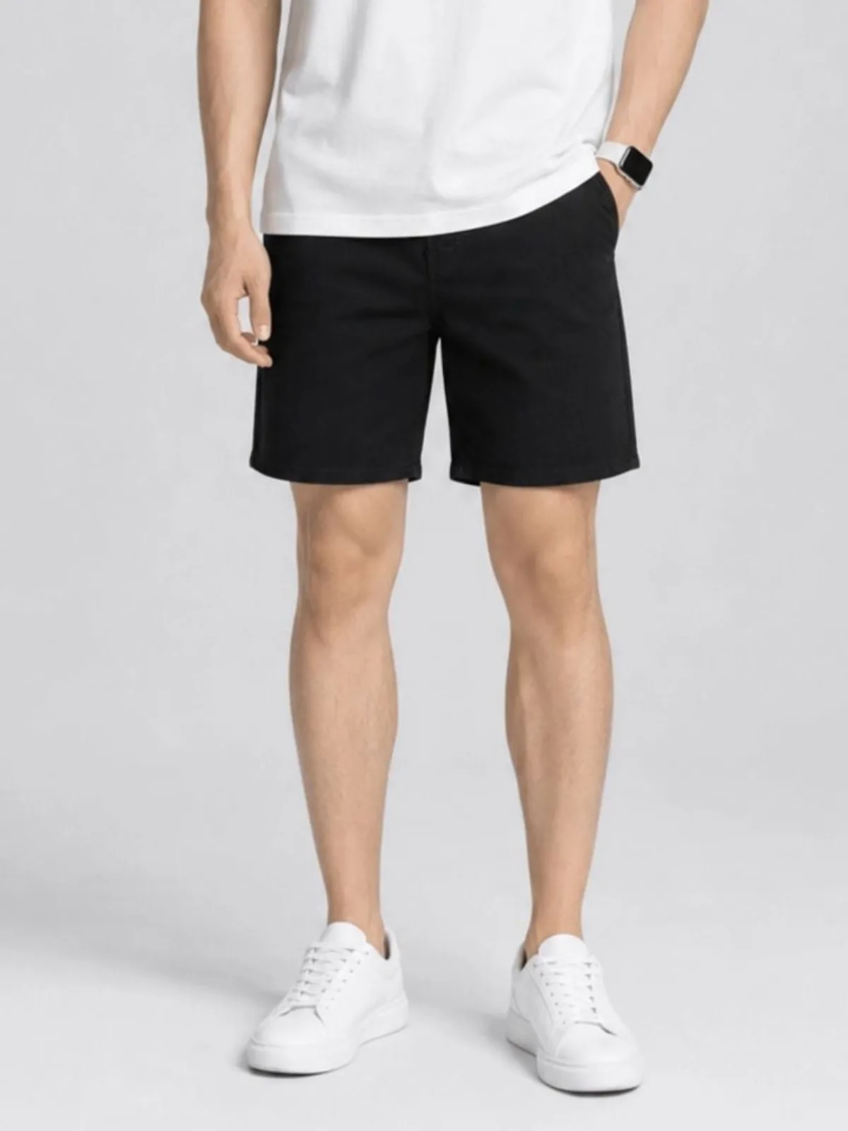 Quần Short Jean Nam ICONDENIM, Denim Co Dãn Classic Form Regular QSID0164