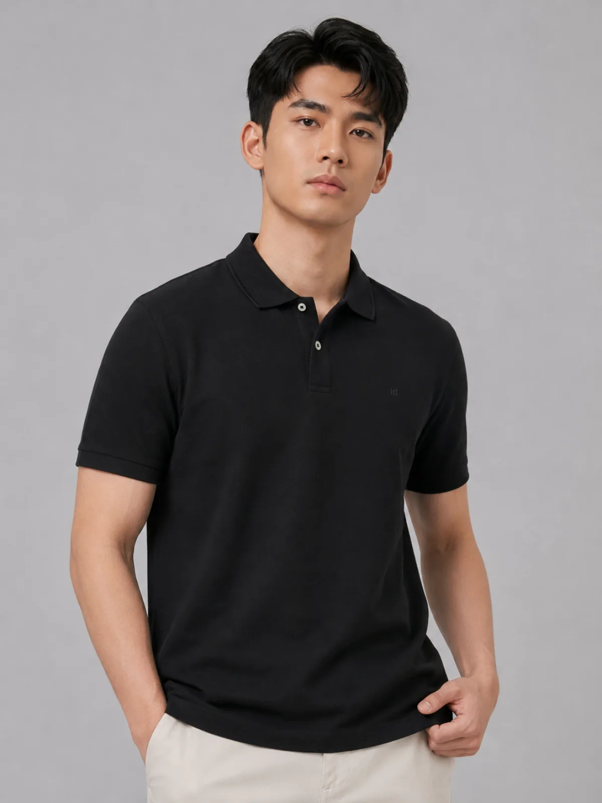 Áo Polo Nam ICONDENIM Trơn ICONDENIM, vải thun cá sấu, thấm hút mồ hôi, chống nhăn, form regular PLID0144