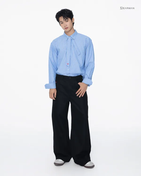 HENRY SHIRT- BLUE STRIPE