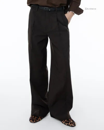FRANKIE TROUSER- BROWN