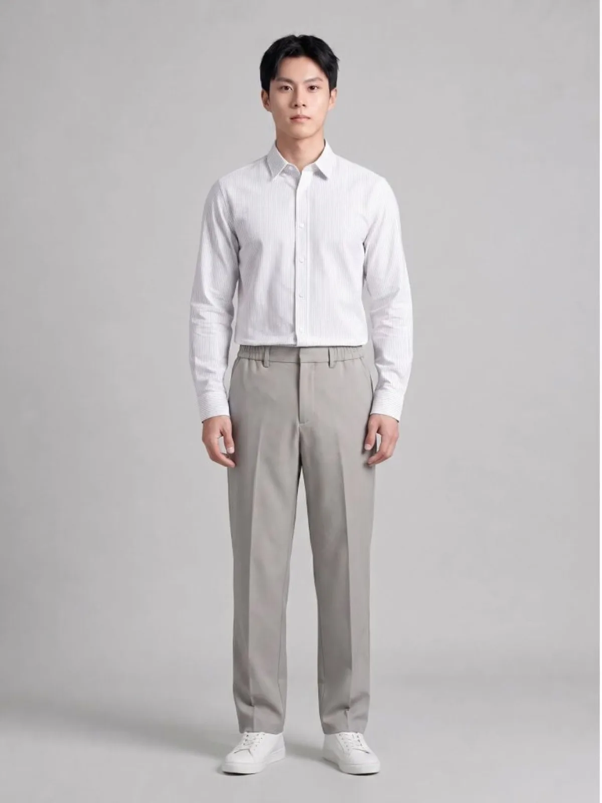 Áo Sơ Mi Nam Tay Dài ICONDENIM Warp Knit Form Slim SMID0351