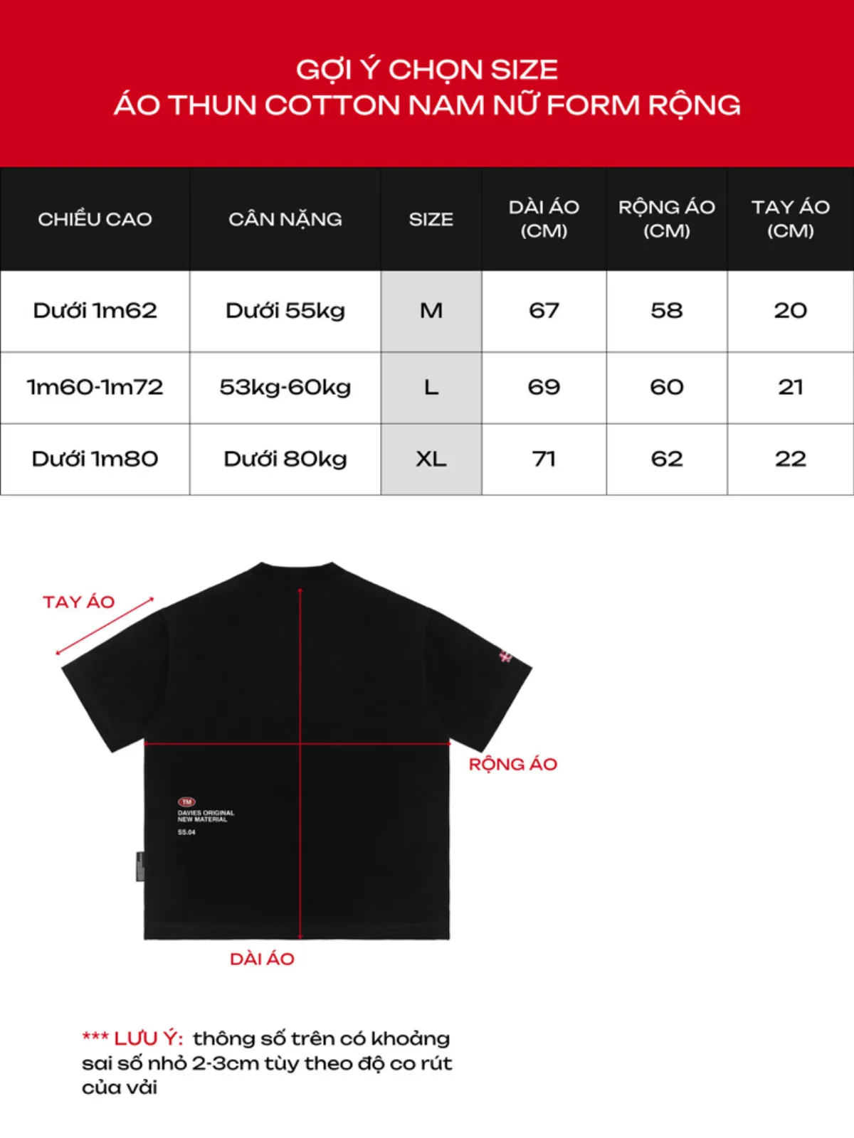 Áo thun cotton nam nữ local brand DAVIES form rộng tay lỡ màu đen, trắng Tee Flannel Type Logo l D37-T2