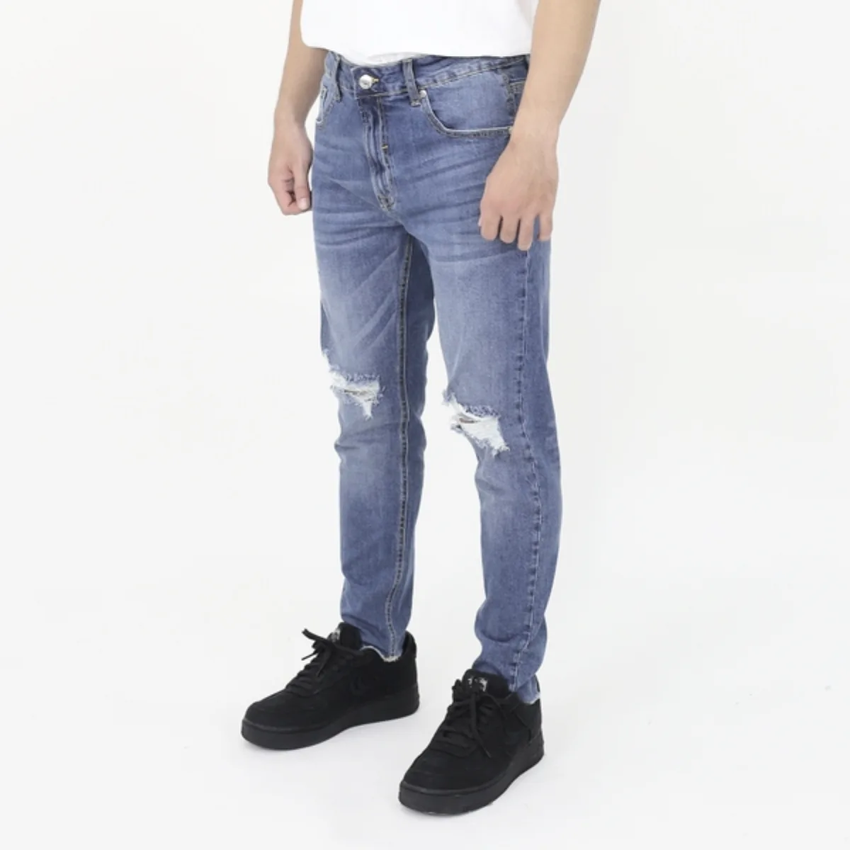 Quần NOWSAIGON Distressed Stretch Skinny Jeans - Local Brand Chính Hãng