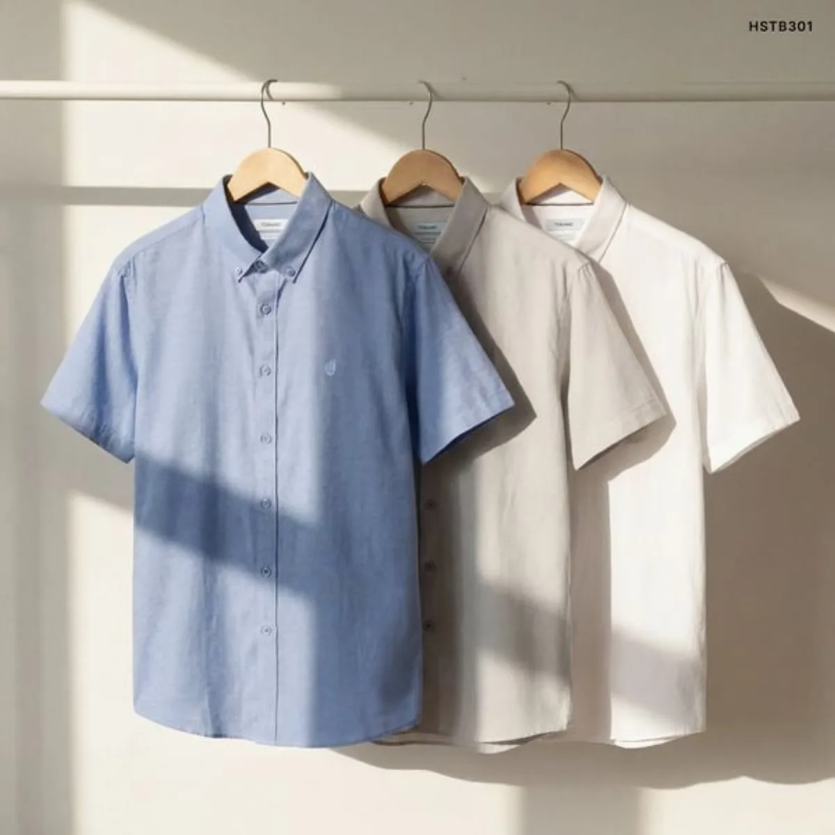 Sơ mi ngắn tay SMART LINEN SHIRT TORANO trơn premium thiết kế gọn gàng hiện đại, thoáng khí HSTB301
