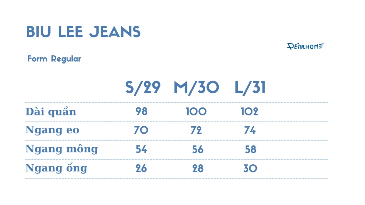 BIU LEE JEANS- BLUE