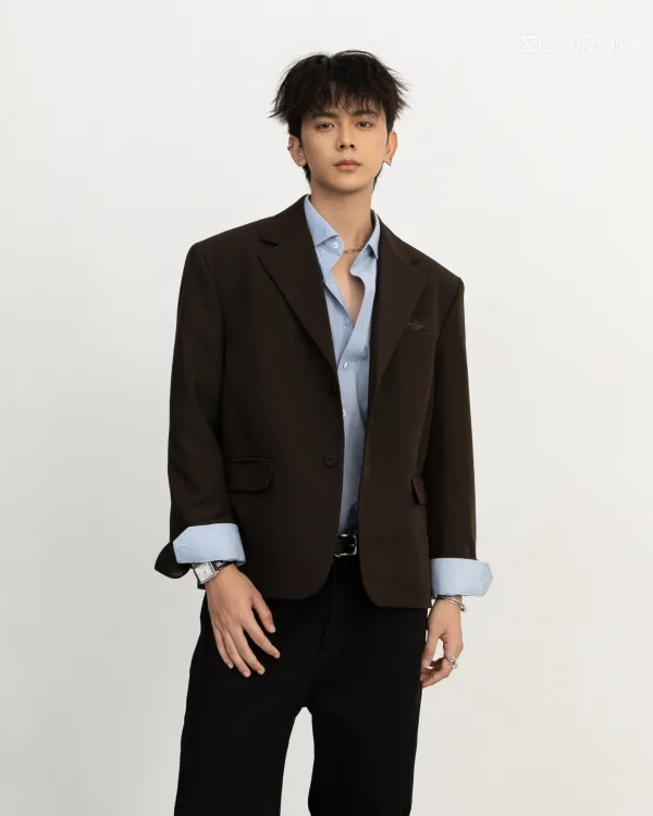 HARU BLAZER- BROWN