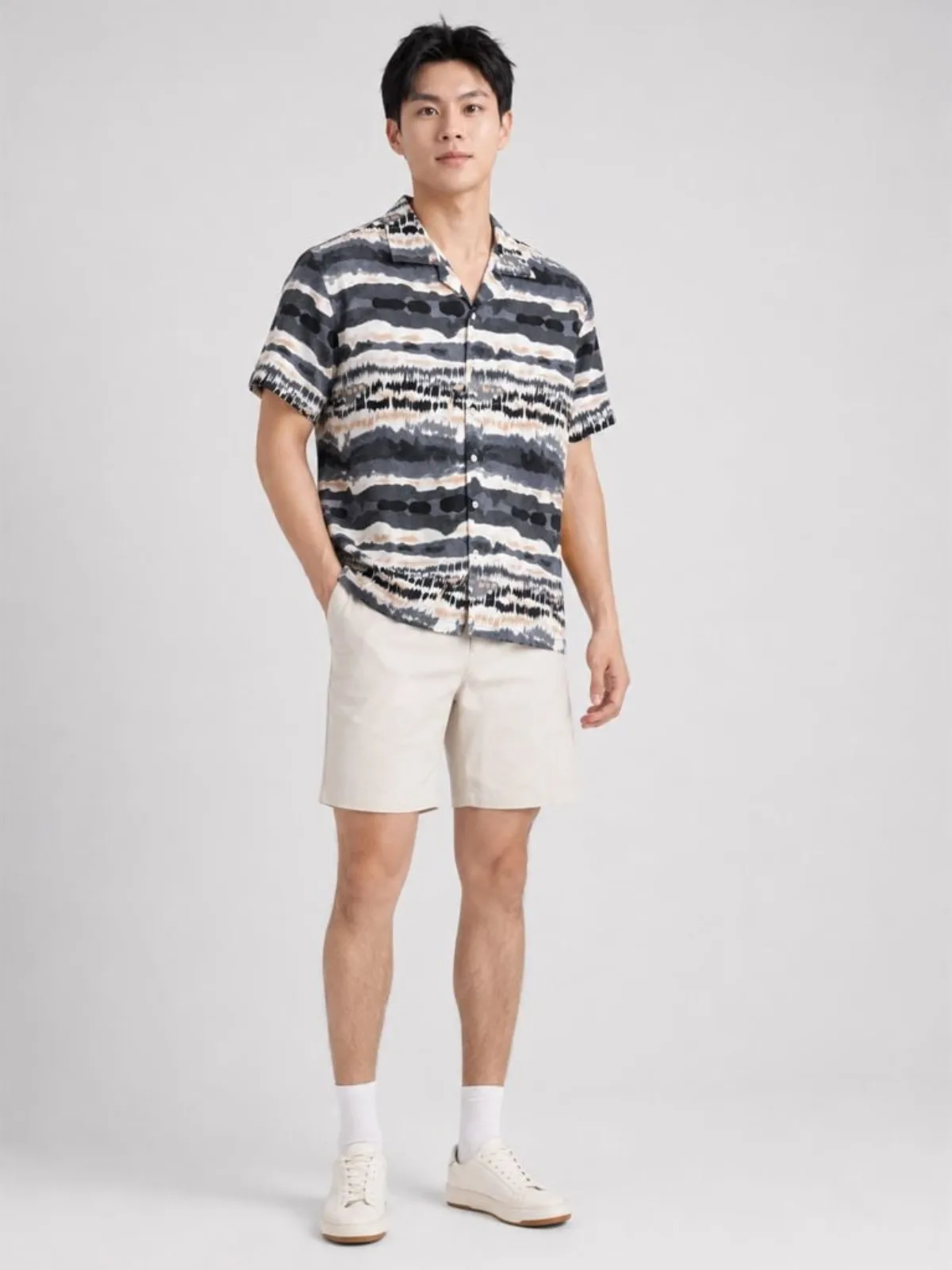 Áo Sơ Mi Nam ICONDENIM Tay Ngắn Sandstorm Form Relaxed SMID0393