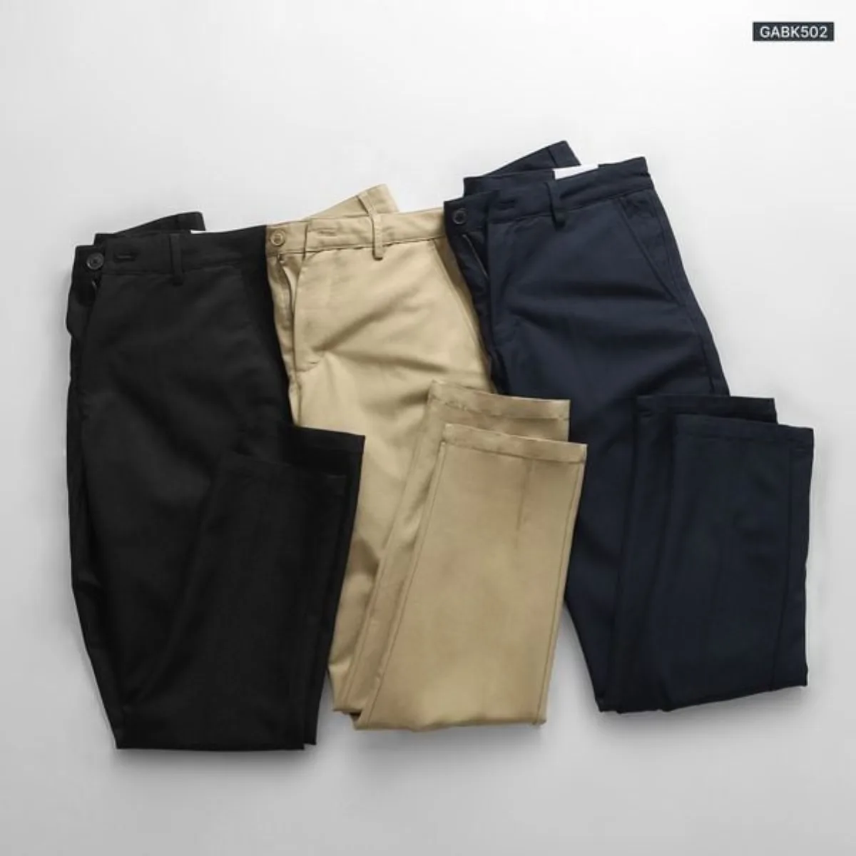 Quần khaki dài SLIMFIT CHINOS TORANO túi chéo basic slimfit thêu logo sườn mềm mịn, co dãn nhẹ và tôn dáng GABK502