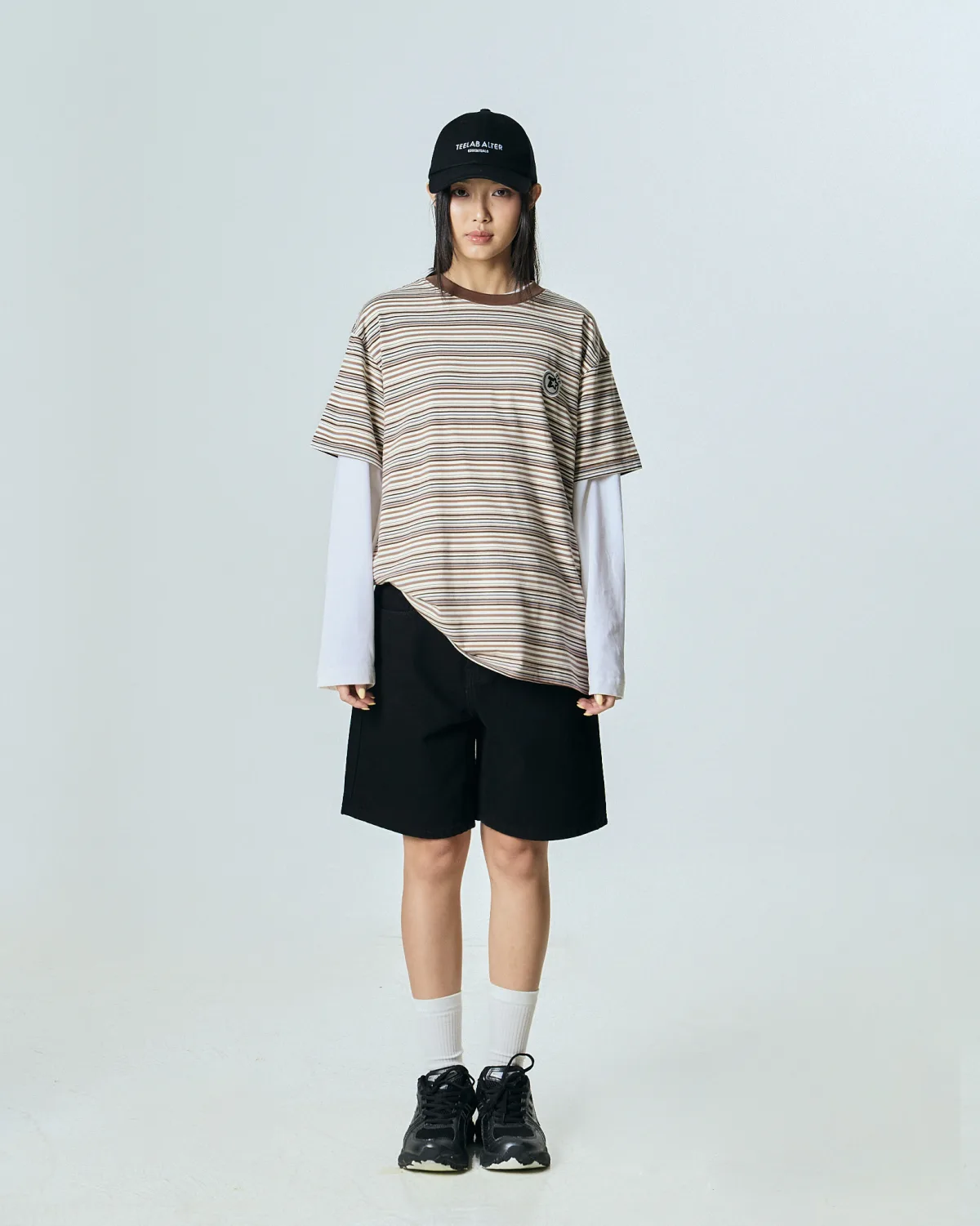 Áo Thun Teelab Alter Basic Stripe Oversized Cotton Tee TS377
