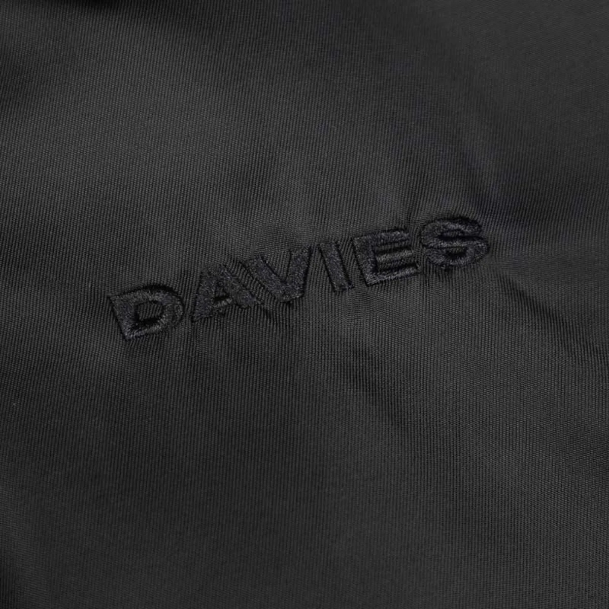 Áo khoác bomber nữ nam màu đen DAVIES local brand cổ bẻ form rộng chất da lộn, dù protex 2 lớp Coor Bomber Jacket