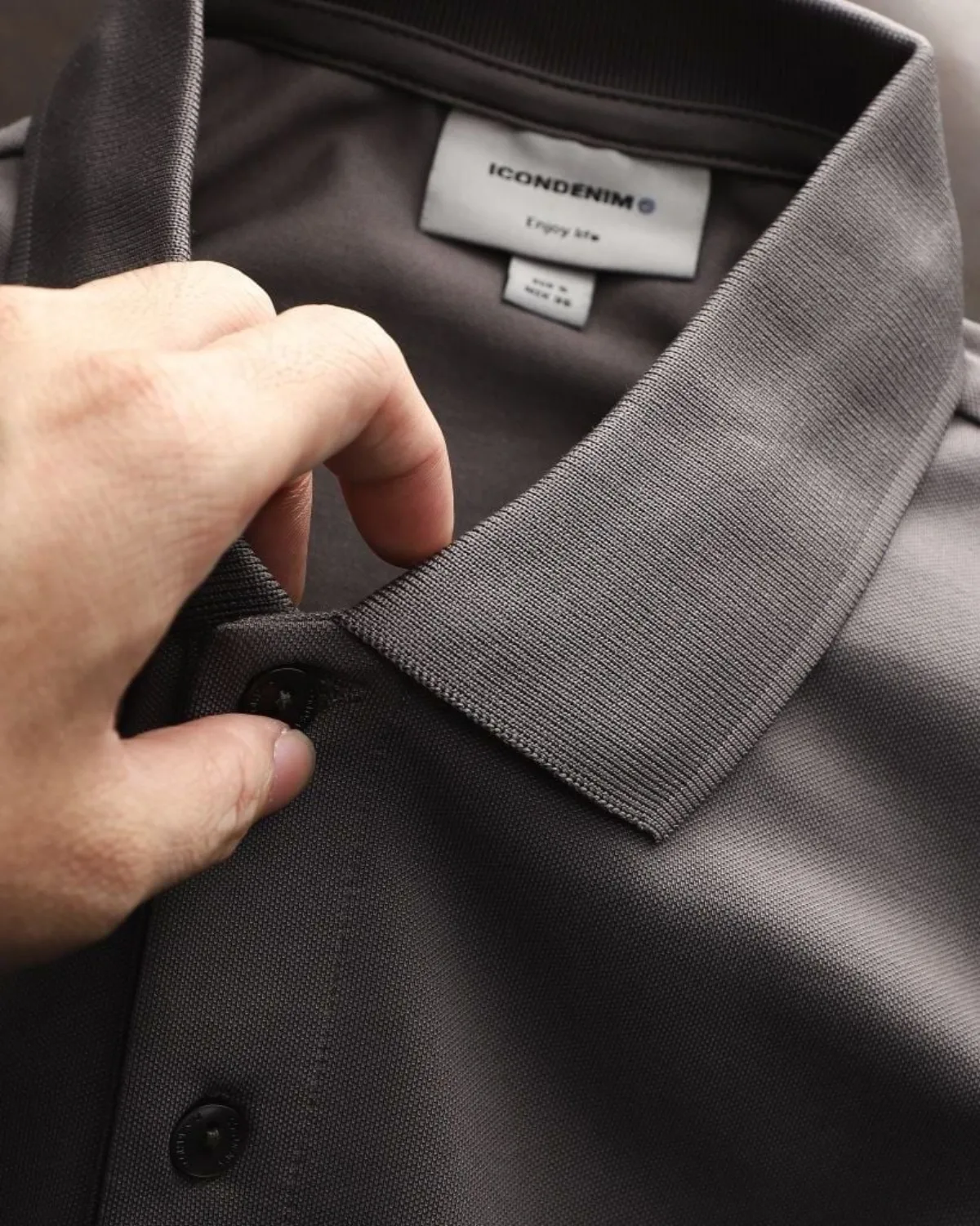 Áo Polo Nam ICONDENIM, chất liệu vải cotton cá sấu, form regular thoải mái, logo in nổi tạo điểm nhấn PLID0077