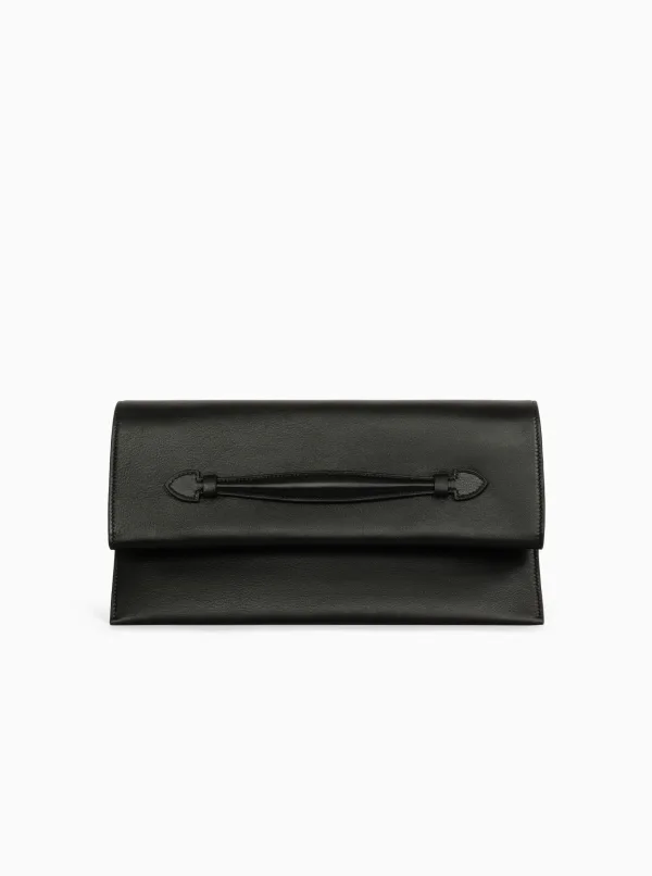 Envelope Handle-Clutch in Leather