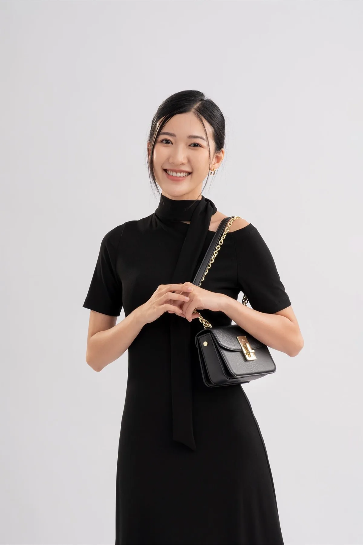 Túi Lata (Thời trang nữ dự tiệc phối khóa - Túi đeo chéo da HN112)